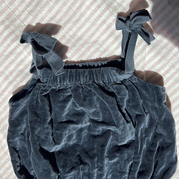 Tia Cibani Velvet Elephant Romper RUCHED SAC ROMPER - Picture 5 of 6